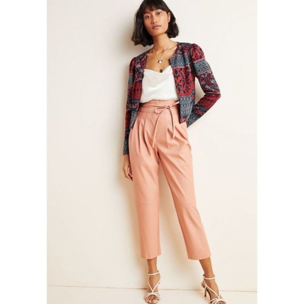 Anthropologie BLANKNYC Chelsea Tapered Faux Leather pants new - Picture 1 of 7